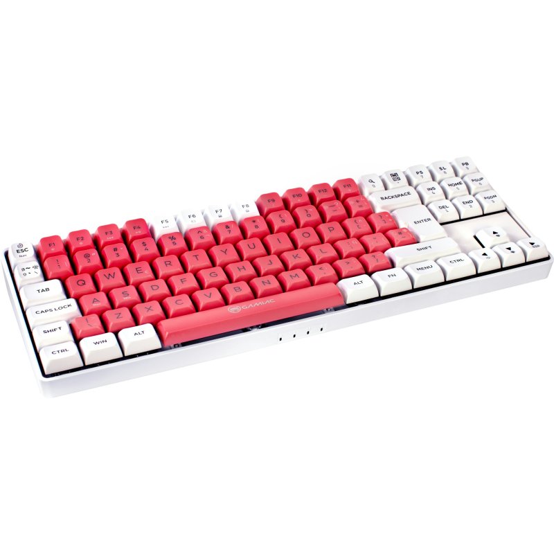 Thumbnail 3 de GAMIAC TKL90G Kailh Blue: teclado mecánico TKL con switches hot-swap y PBT RGB en blanco/rosa