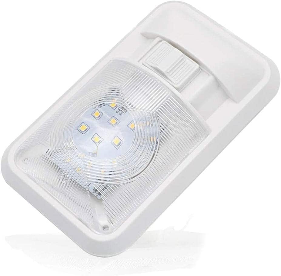Detalle de KONPWAY Single rvlight 12V LED RV Lights, 400 Lumens, Switch, Pack of 4