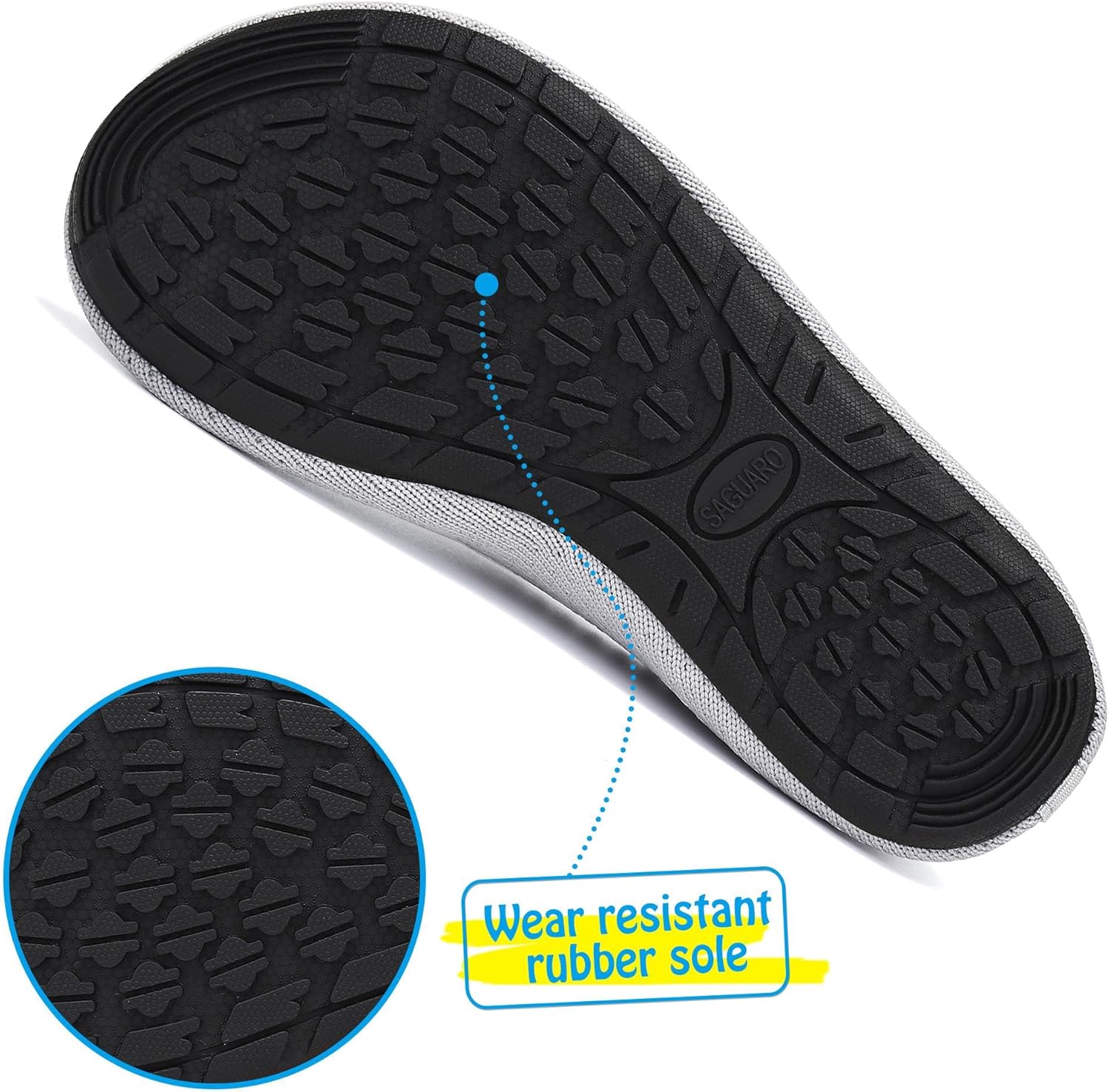 Thumbnail 4 de SAGUARO Chaussures aquatiques enfant (gr. 18 à 37 EU) : légères, respirantes et antidérapantes