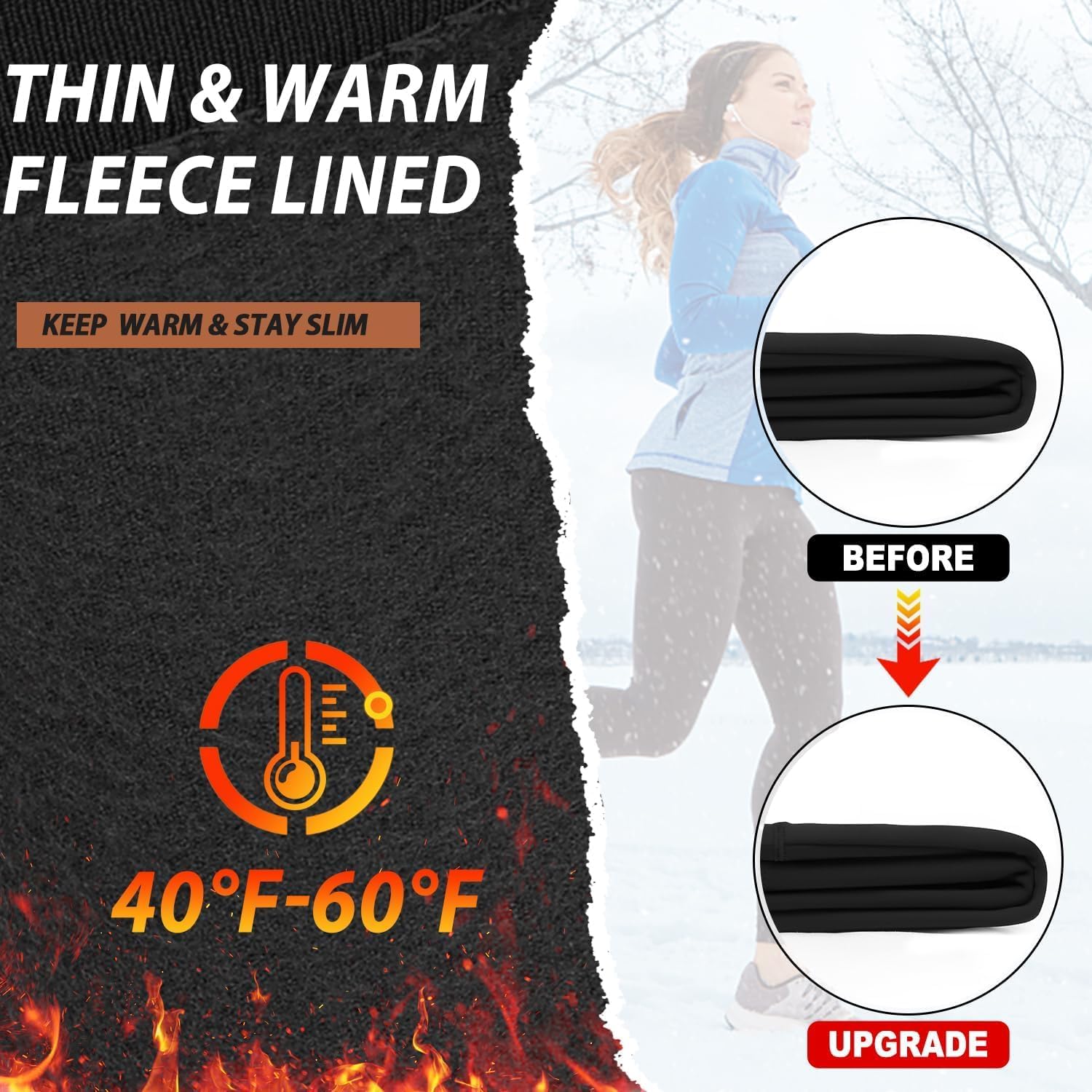 Thumbnail 2 de FuelMeFoot Thermo Leggings Damen Thermounterwäsche gefüttert