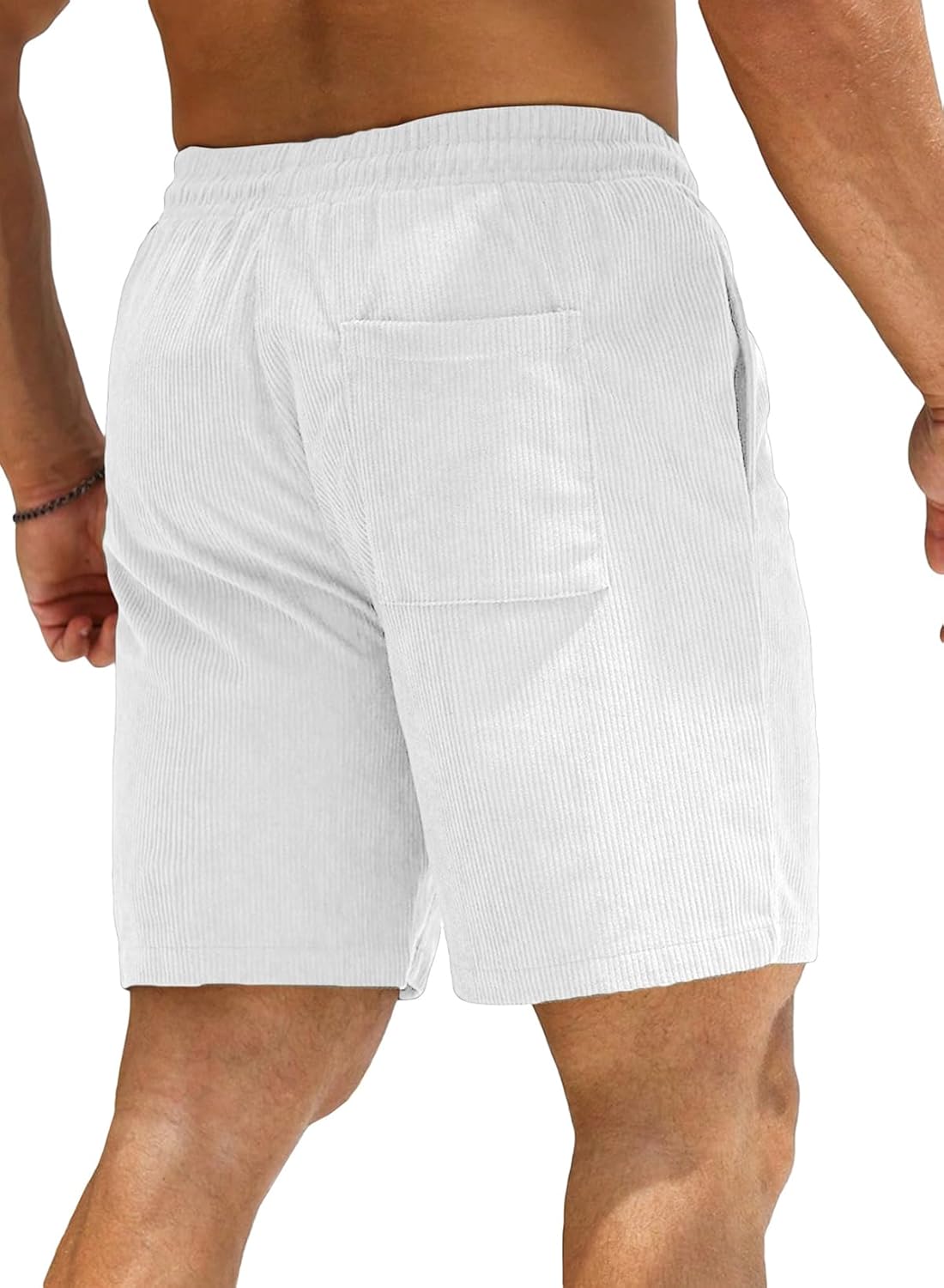 Thumbnail 1 de JMIERR Corduroy Shorts Herren – Freizeitshorts aus Polyester mit elastischer Taille und Taschen
