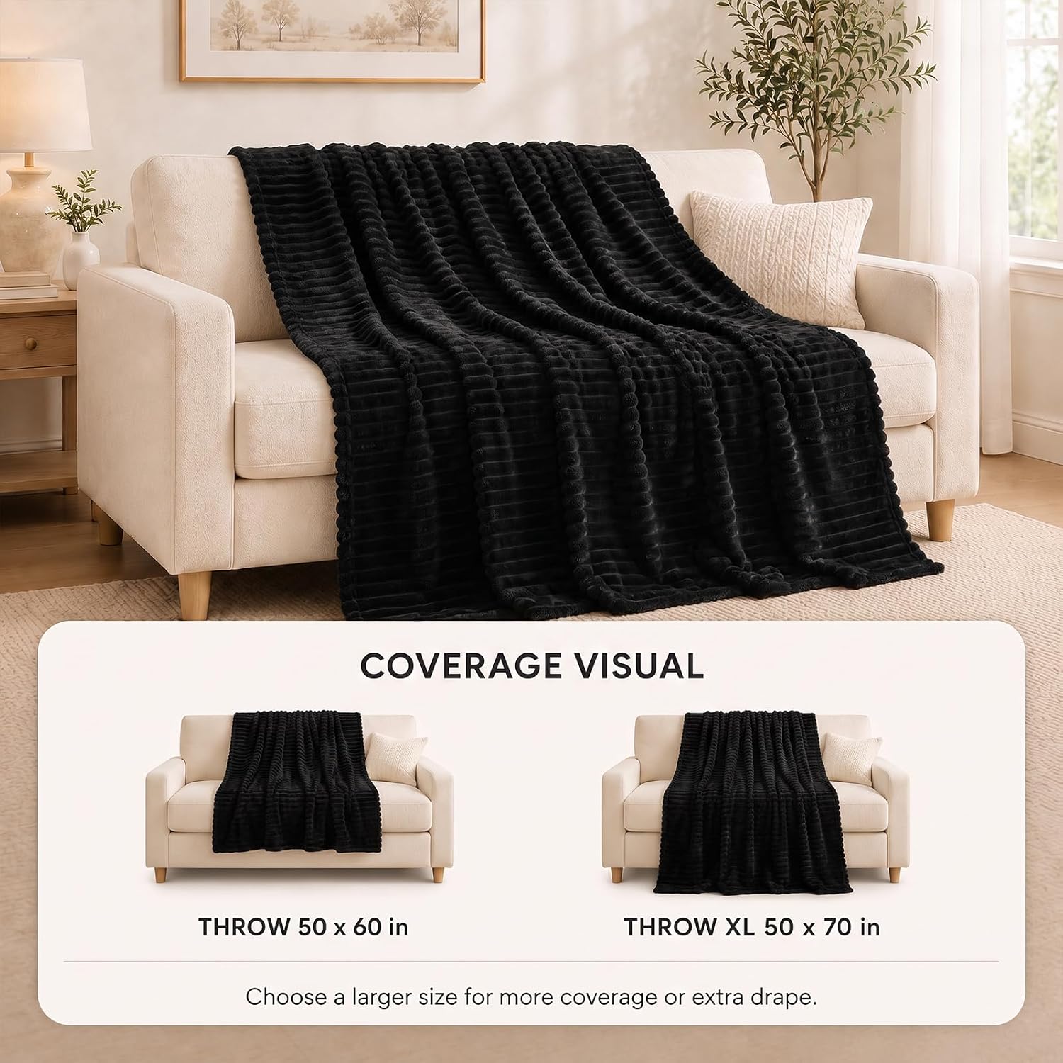 Detalle de HIMEET Throw Blanket 50 x 60 Inches