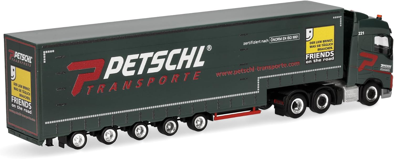 Thumbnail 1 de Herpa Volvo FH GL 2020 – ciężarówka Petschl z plandeką, skala 1:87