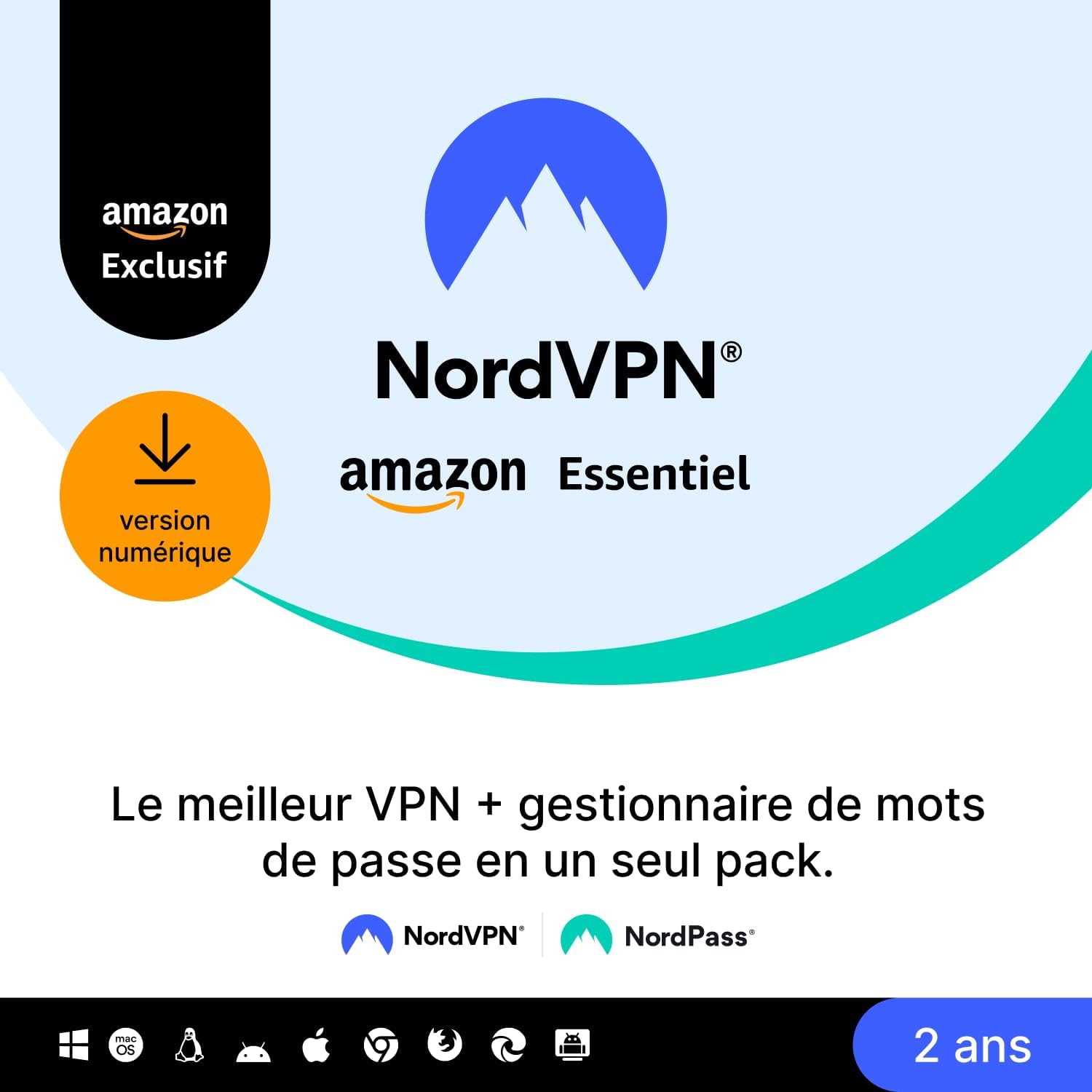 Thumbnail 6 de NordVPN Standard – Exclusivité Amazon, 10 appareils, 1 an + 1 mois supplémentaire, code numérique