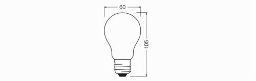 Thumbnail 1 de OSRAM Lámpara LED filamento A100 E27 11W 1521 lm | Bombilla LED de filamento para espacios amplios