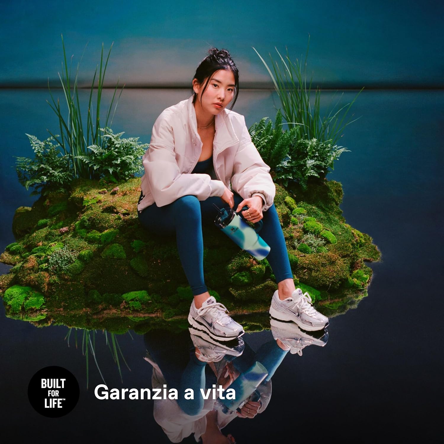 Thumbnail 5 de STANLEY 1913 Quencher H2.0 FlowState borraccia con cannuccia 0,89L Coastal Teal Motion