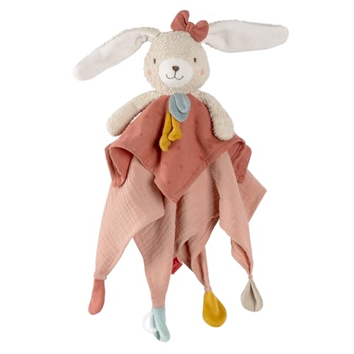 Detalle de Fehn Schmusetuch Hase – Spielkamerad, Einschlafhilfe & Schnuffeltuch