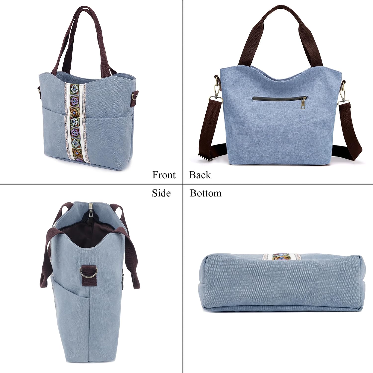 Detalle 2 de SILKAREA Canvas Tote Bag 16oz Cotton