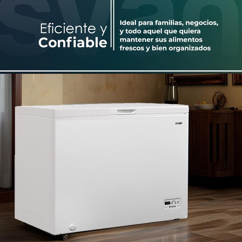 Detalle de Congelador SVAN SCH2002EDC 198 L Horizontal Blanco LED – Eficiencia y fiabilidad