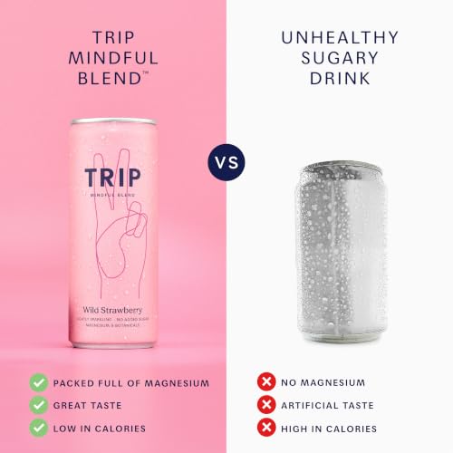 Thumbnail 6 de TRIP Calm Magnesium Drink, Wild Strawberry (12-pack) – Alcohol Free Mocktail for Relaxation