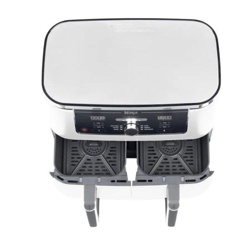 Detalle 2 de Freidora de aire Ninja AF400EUWH 9.5L: doble zona y 6 programas para cocina profesional