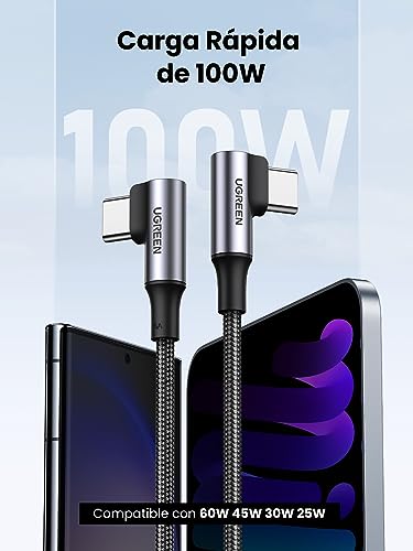 Detalle 2 de UGREEN Câble USB C vers USB C 100W ⚡
