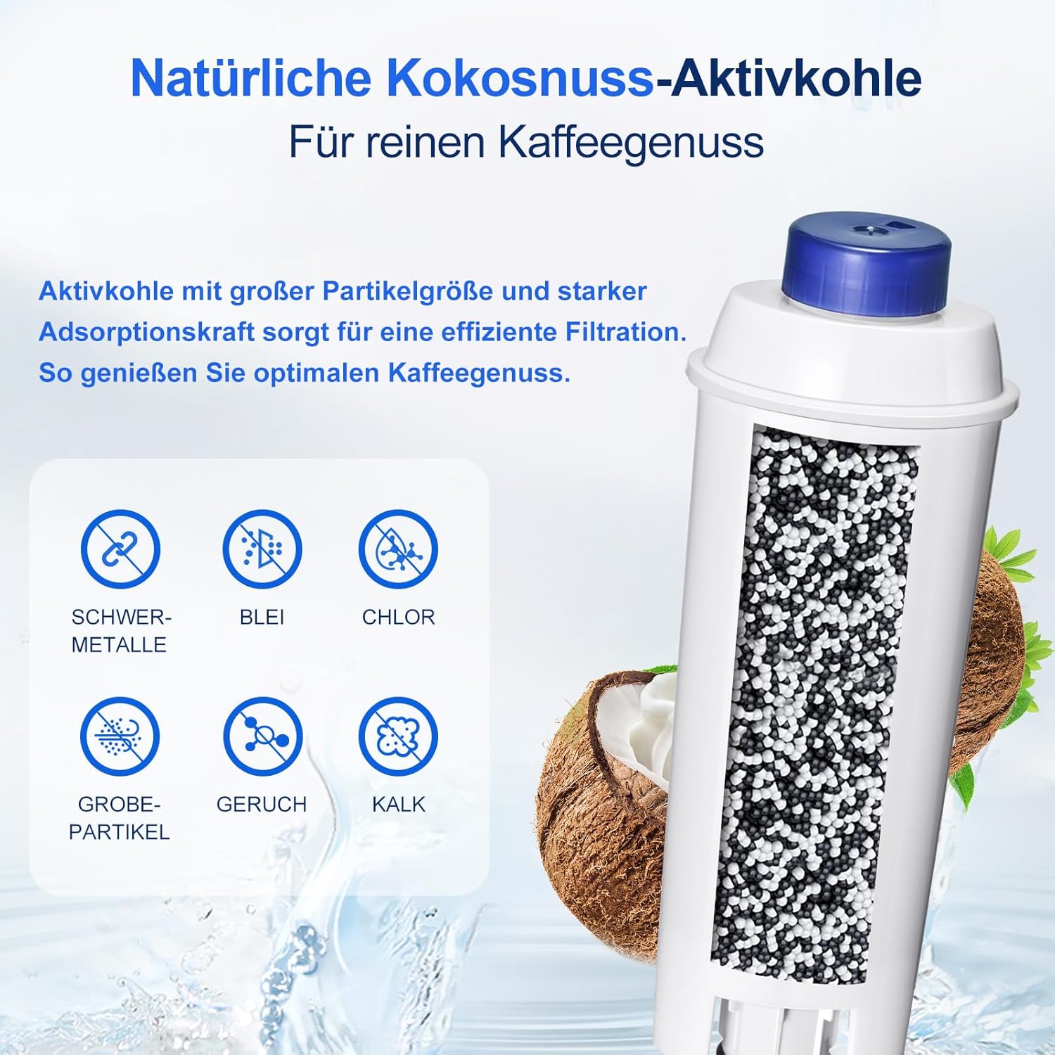 Thumbnail 2 de Molifal Wasserfilter für Delonghi Kaffeevollautomaten 6-Stück