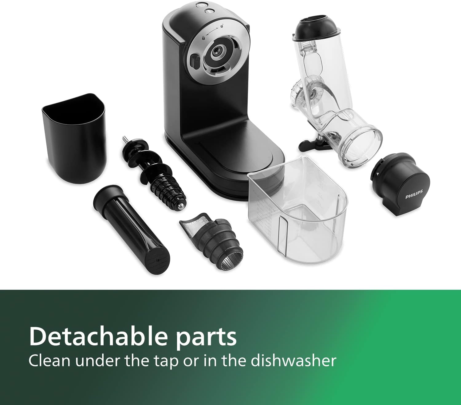 Thumbnail 2 de Philips Viva Collection HR1889/71 masticating juicer (150W) with QuickClean, HomeID app and dishwasher-safe parts