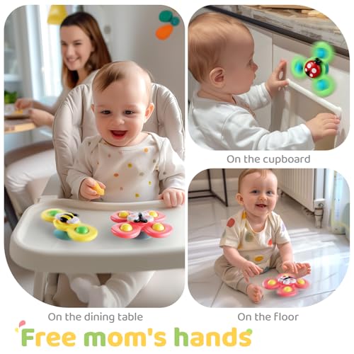 Detalle de ALASOU Suction Cup Spinner: Airplane Travel Toy for Toddlers