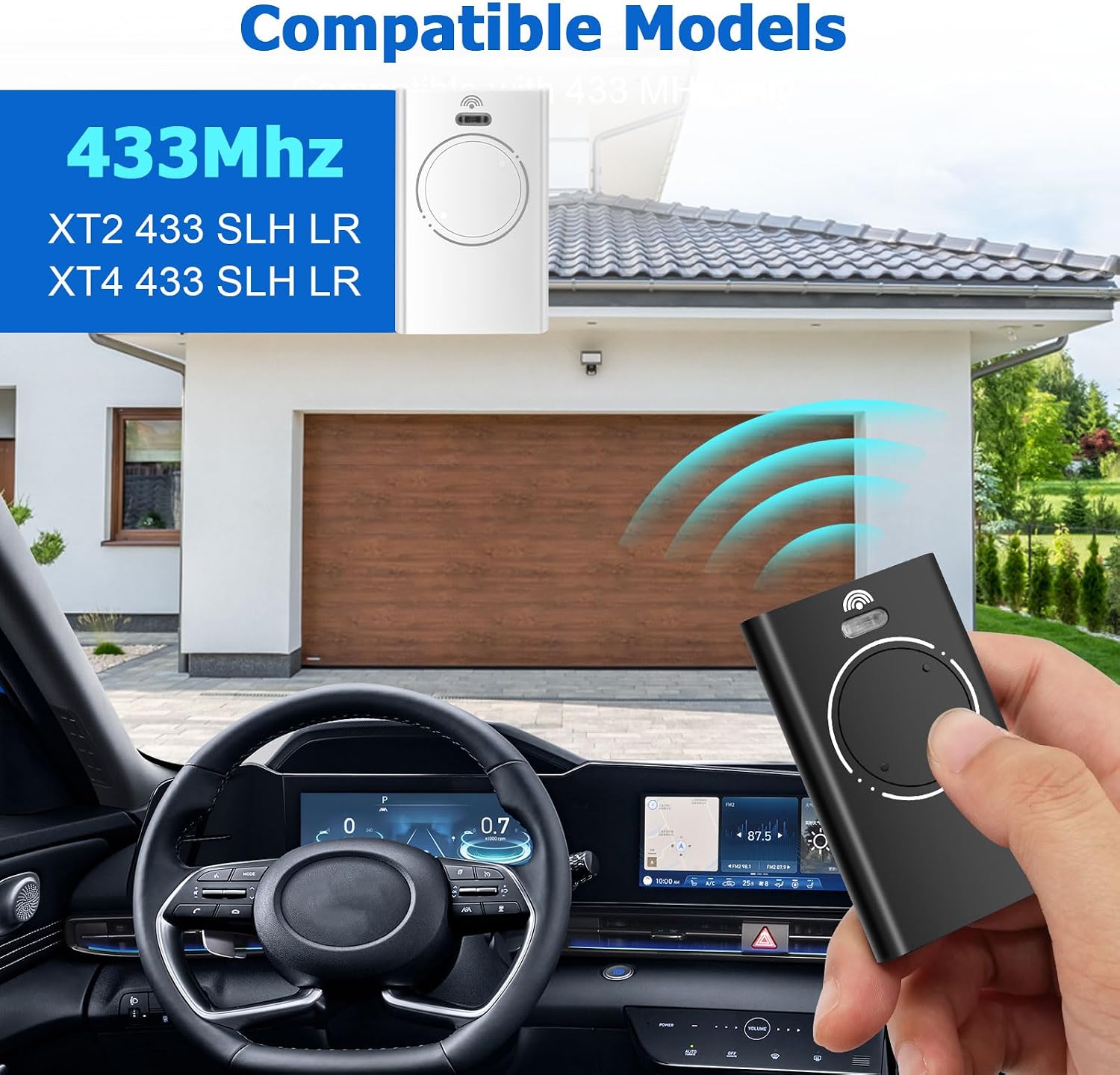 Detalle de Telecomando cancello 433 MHz XT2 2 canali