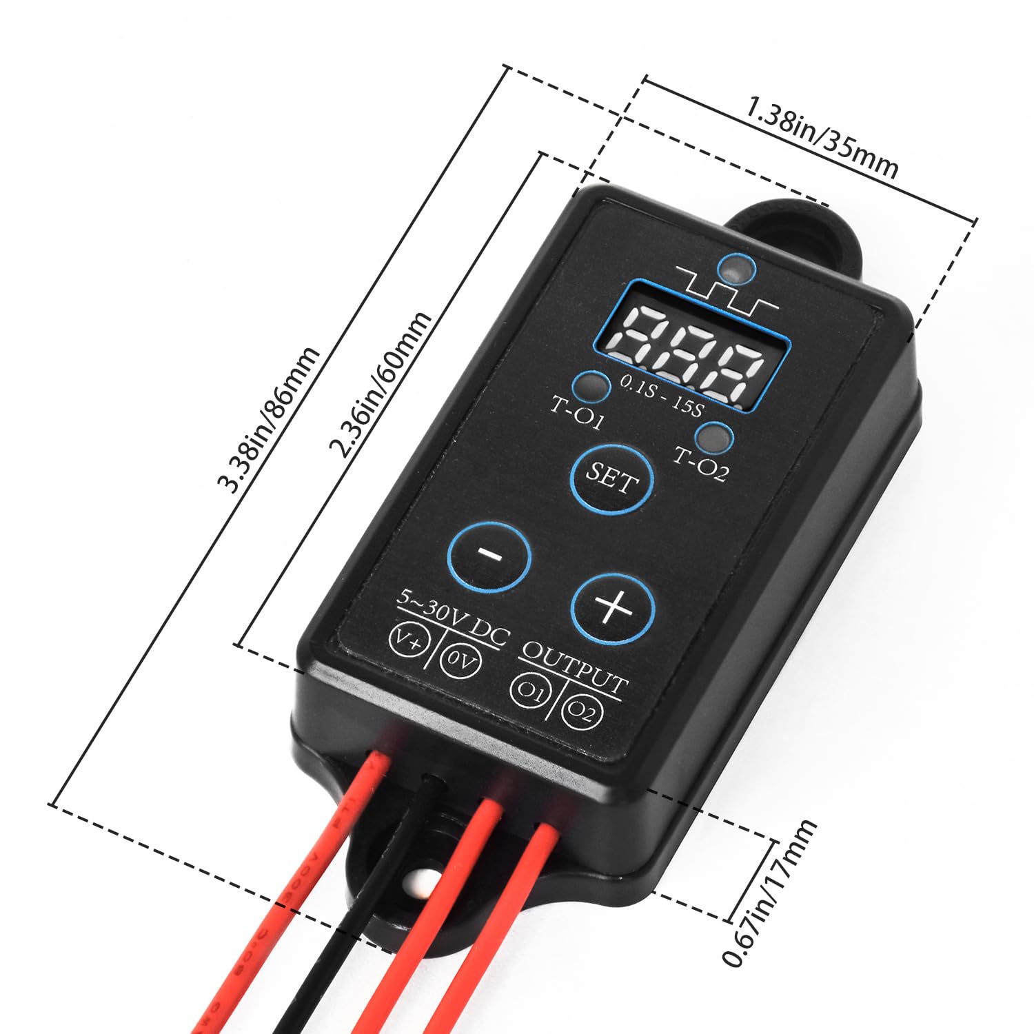 Detalle 2 de DC 5-30V 10A Dual Output Alternating Blinking Flasher Module