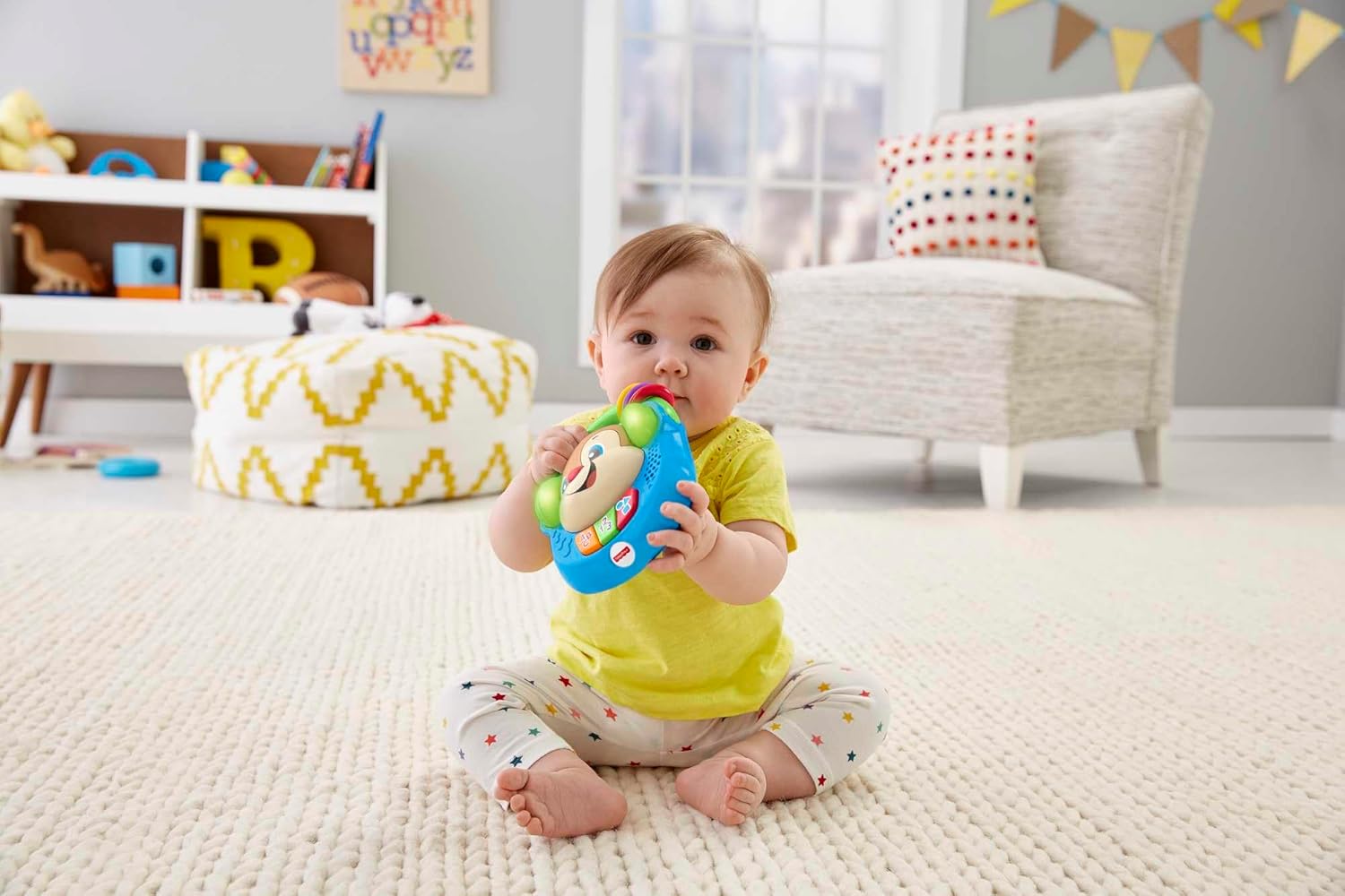 Detalle de Fisher-Price Lettore Musicale Canta e Impara FPV06 — Giocattolo Elettronico Educativo per bambini 6-36 mesi