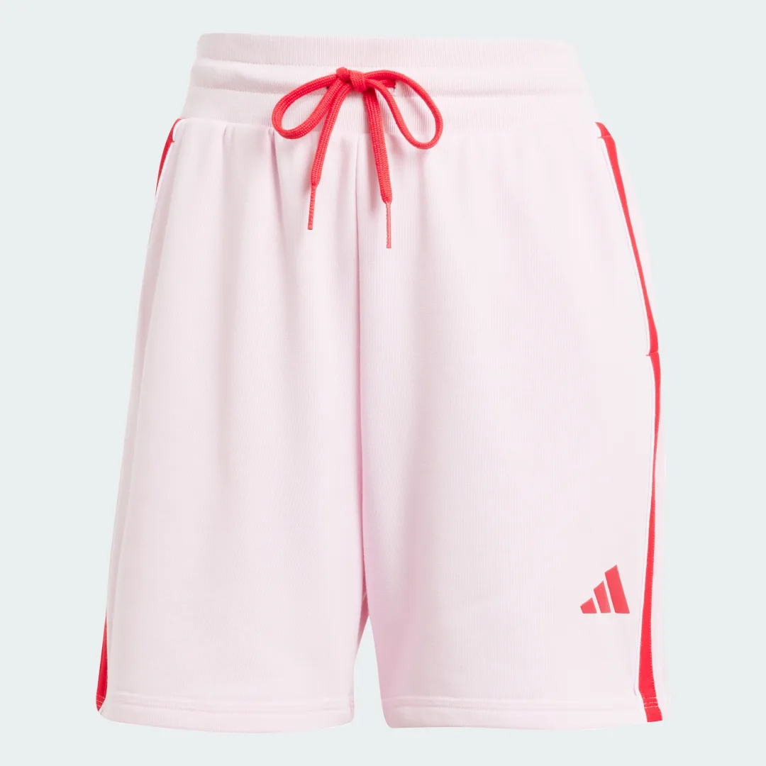 Detalle de Pantalón corto Essentials Color Pop French Terry de Adidas — Rosa