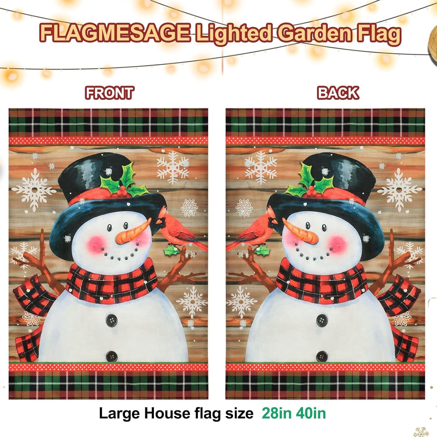 Thumbnail 5 de Christmas Garden Flag, 12 x 18 in