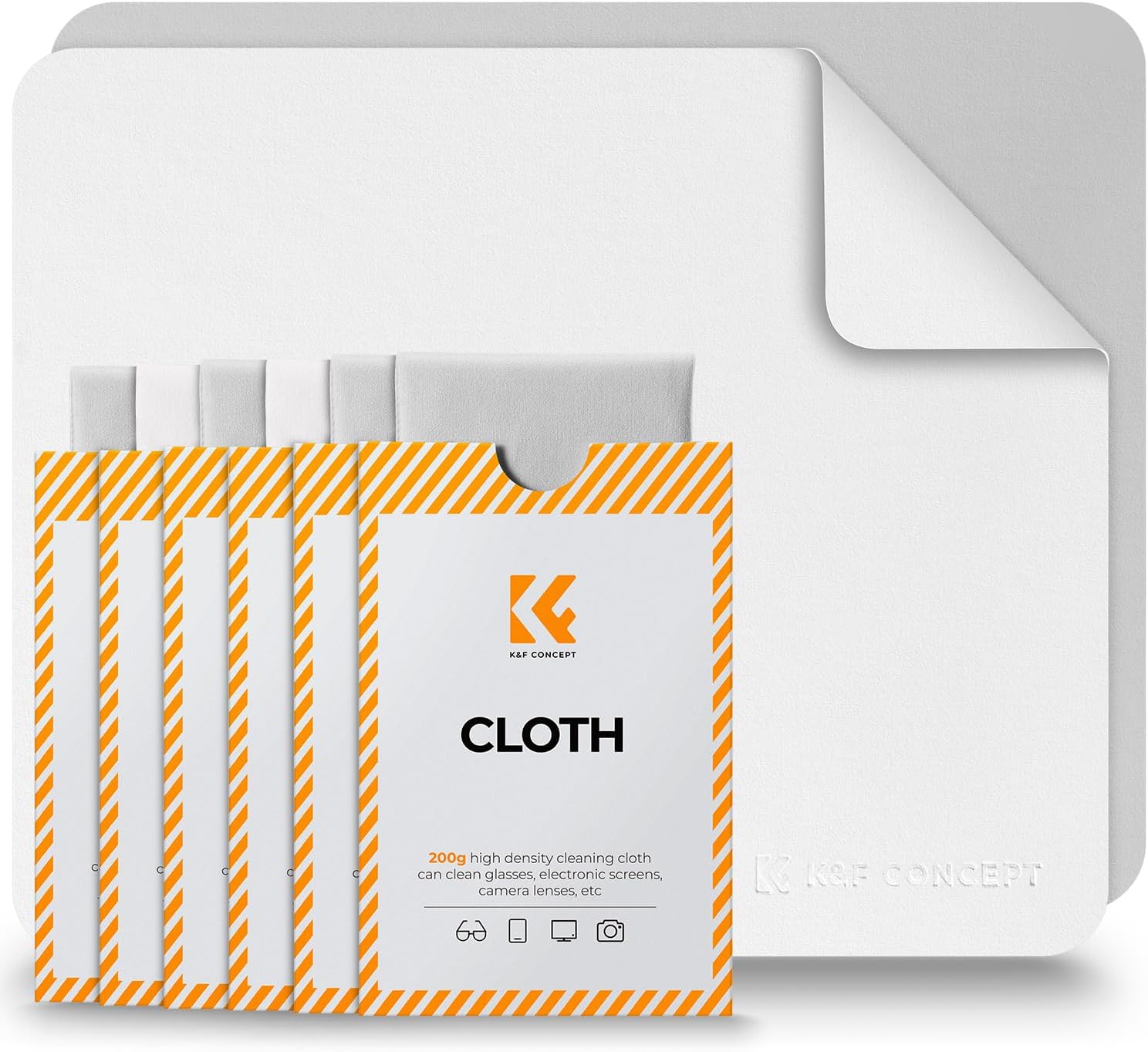 K&F CONCEPT Glasses Cleaning Cloth 6 x 7 inches