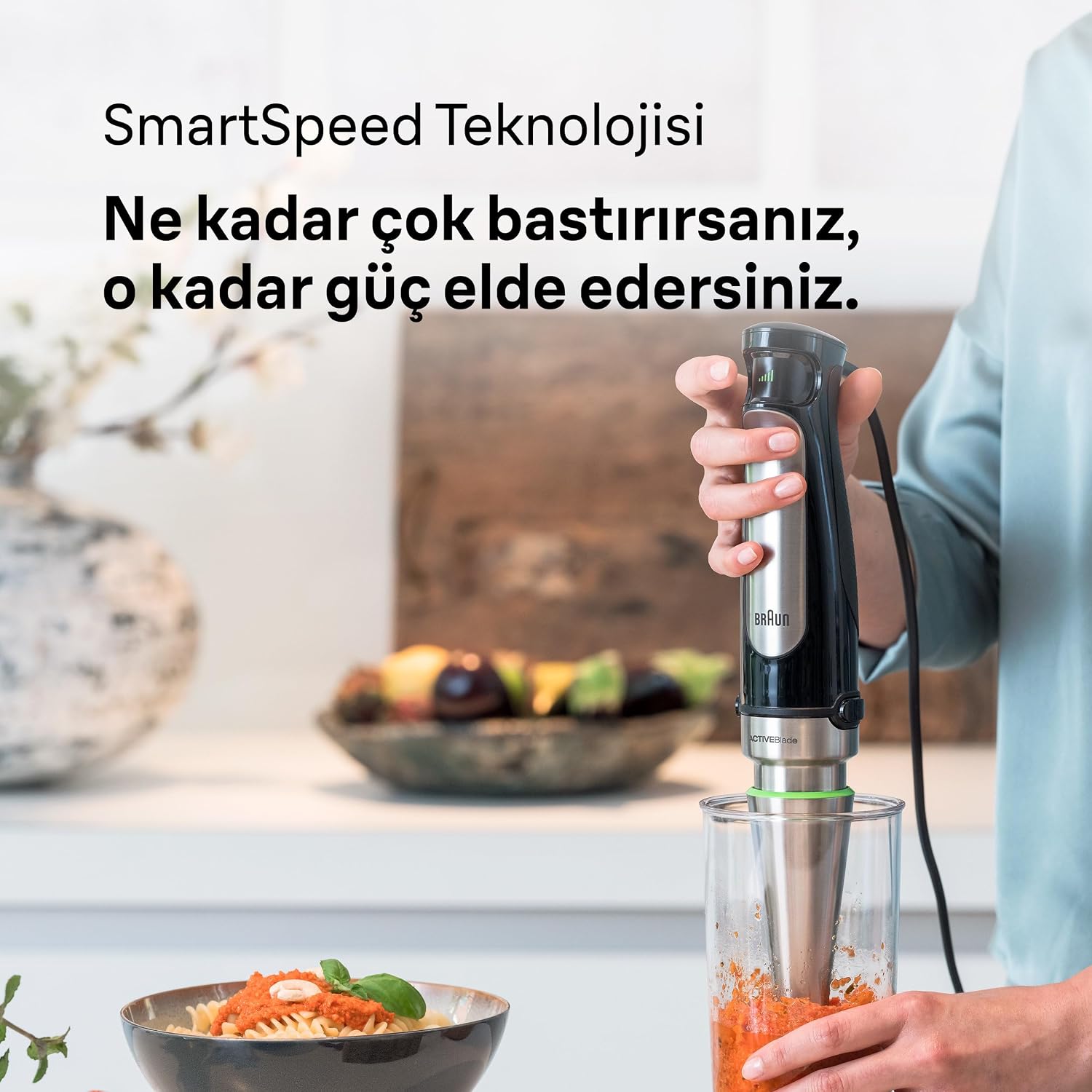 Thumbnail 5 de Braun MultiQuick 7 MQ7045 Hand Blender: Smart Speed, Splash Control and EasyClick Accessories