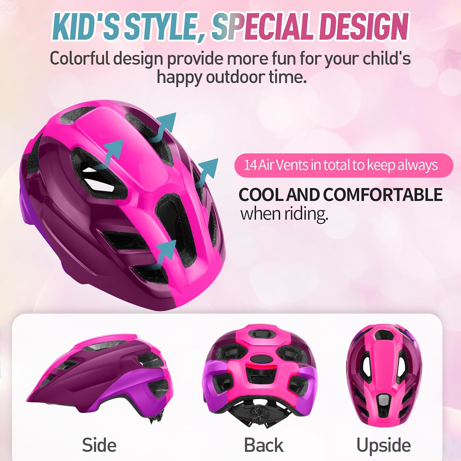 Thumbnail 2 de RaMokey Kids Bike Helmet 50–56cm