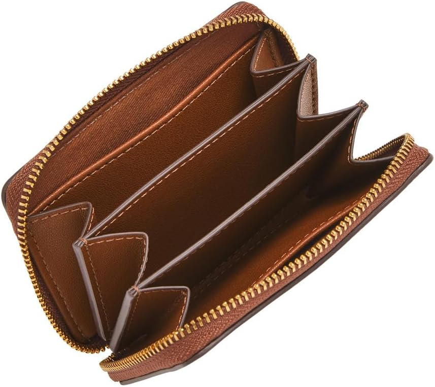 Detalle 2 de Fossil Portatessere Logan da donna in pelle LiteHide™ con cerniera integrale