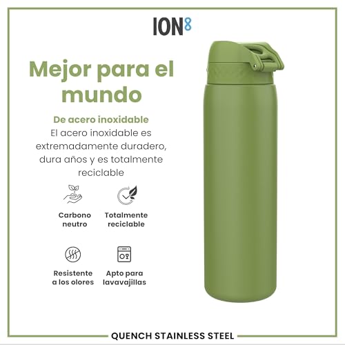 Thumbnail 4 de ION8 Botella Agua Inox 1 L verde caqui 🚰