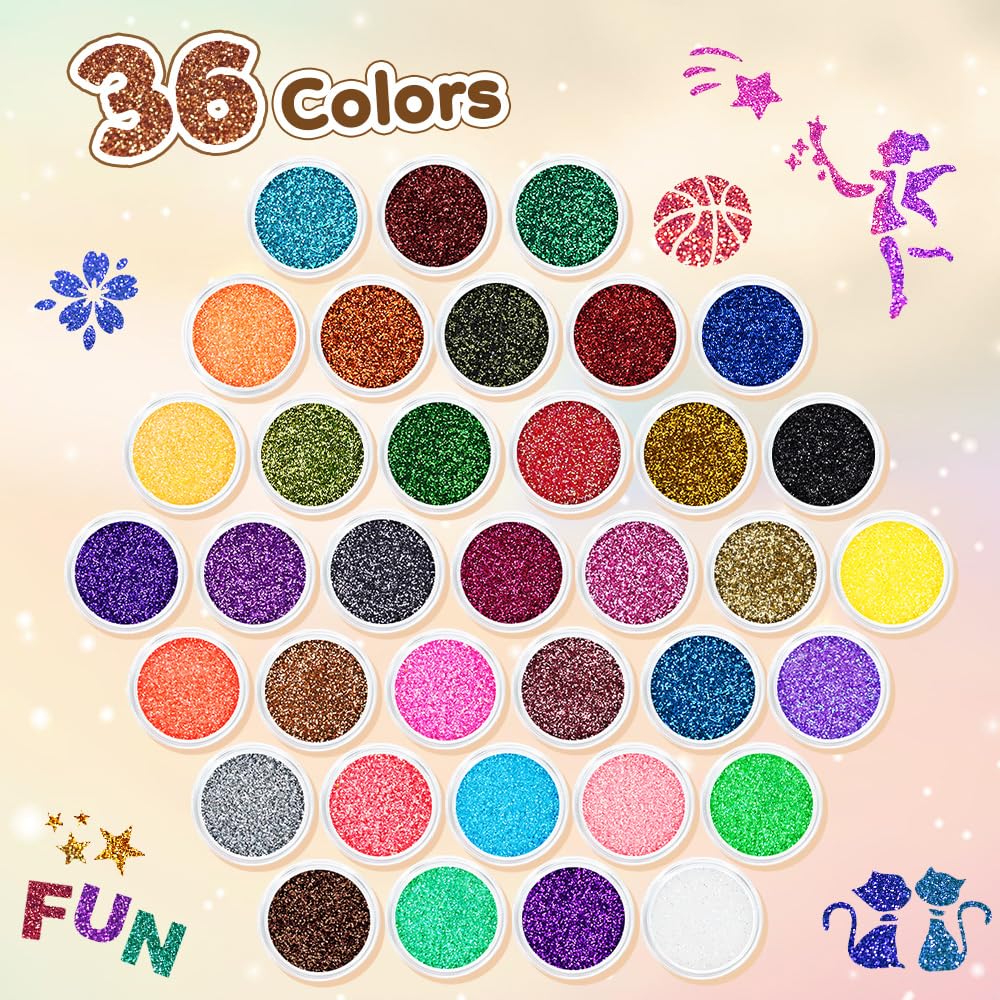Thumbnail 2 de Bledras Glitzer Tattoo Set Kinder 178 Schablonen