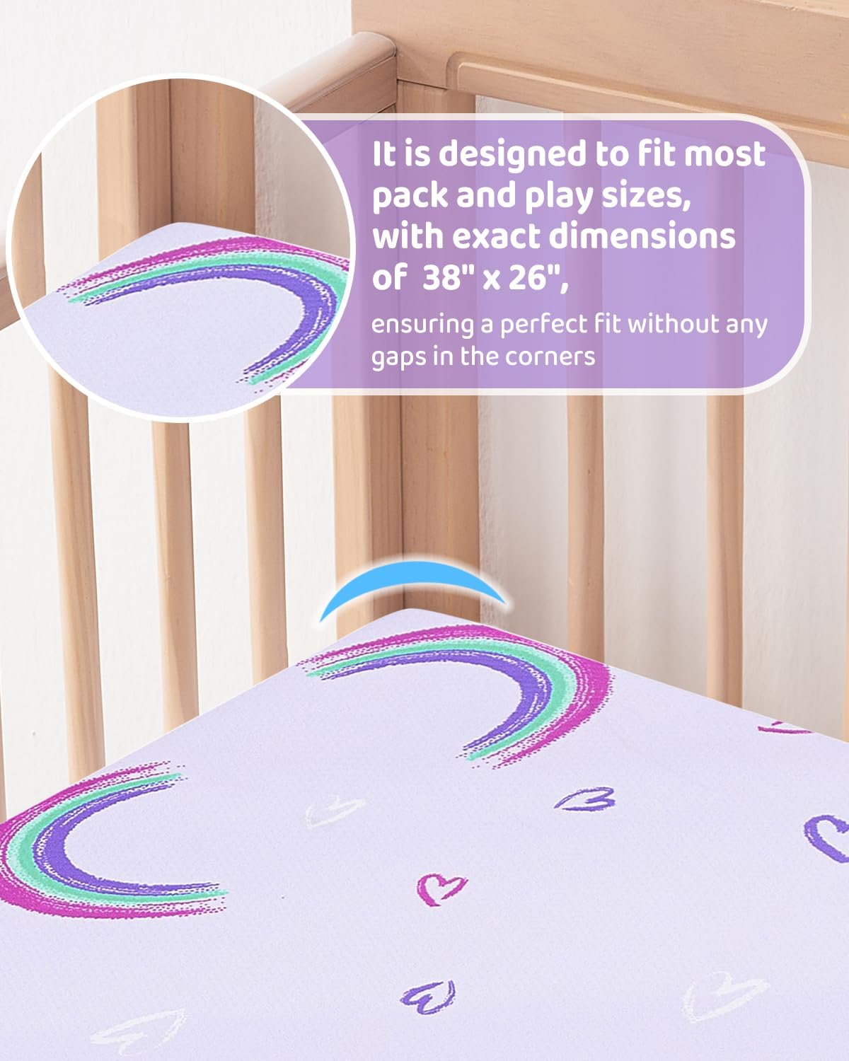 Thumbnail 6 de lasoftan Mattress 38 x 26-Inch Pack and Play Mattress with Memory Foam