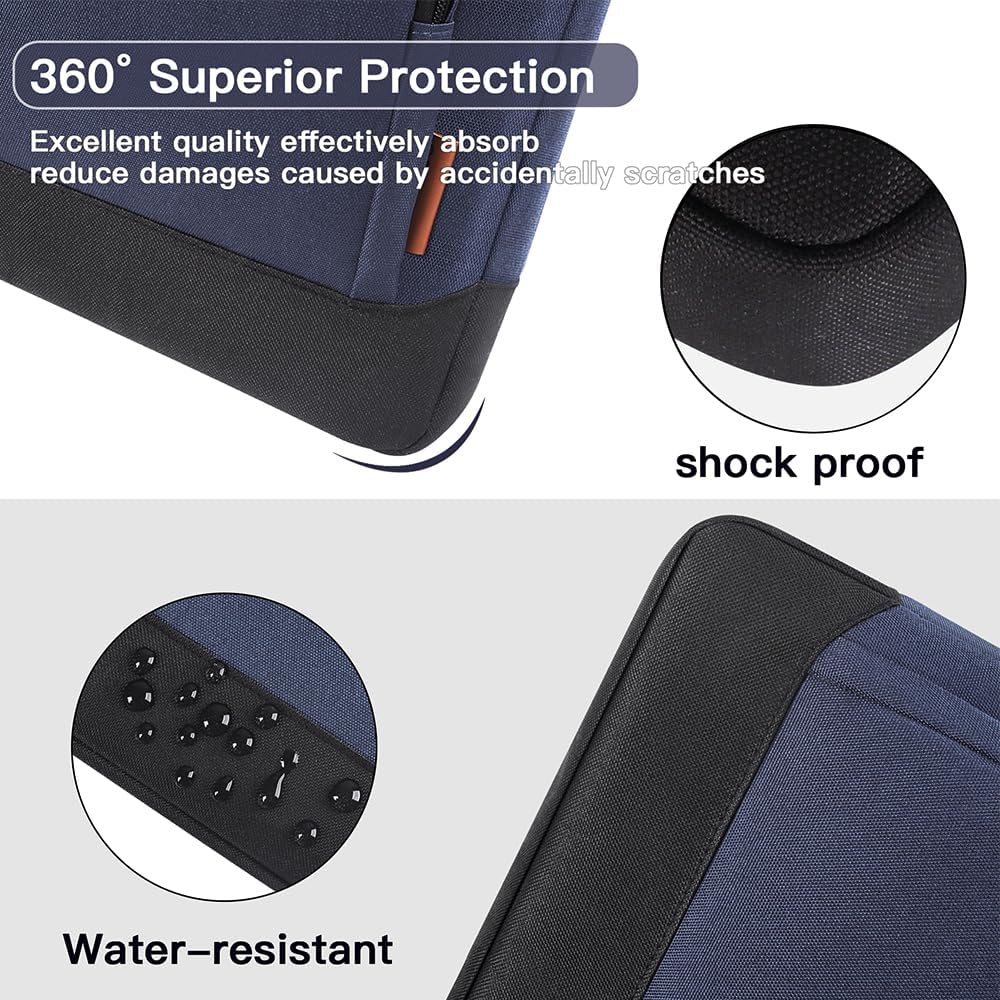 Thumbnail 4 de DOMISO Laptoptasche 17–17,3 Zoll (Schutzhülle & Umhängetasche), blau