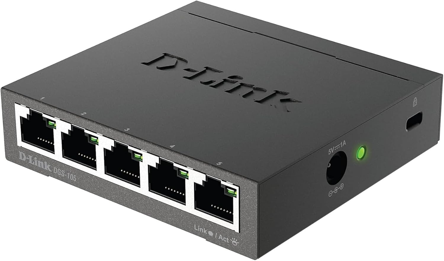 Thumbnail 6 de D-Link DGS-105 : switch Gigabit 5 ports RJ-45 métalliques pour petit réseau (small/home office)