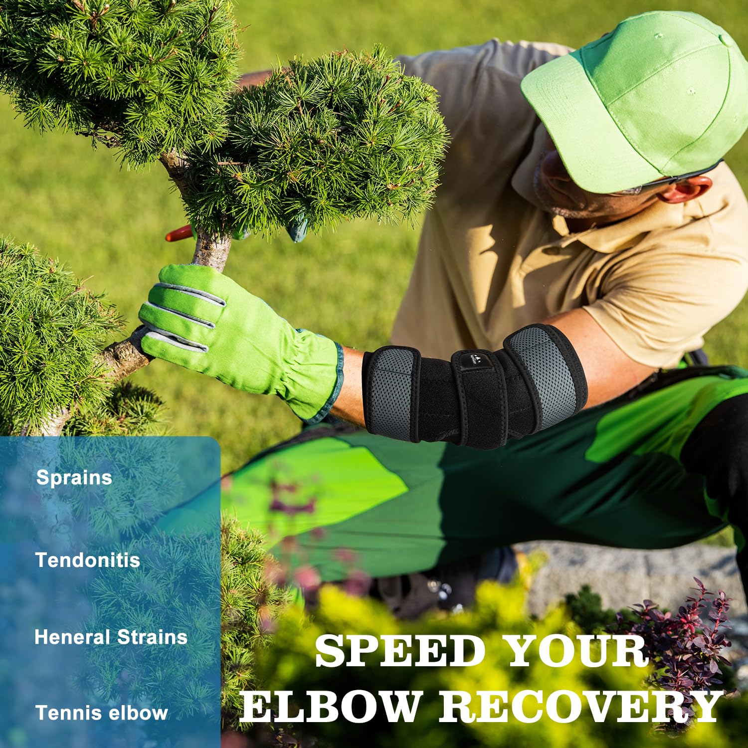 Thumbnail 6 de supregear EB00000020 Elbow Support, Adjustable Neoprene Splint for Day and Night