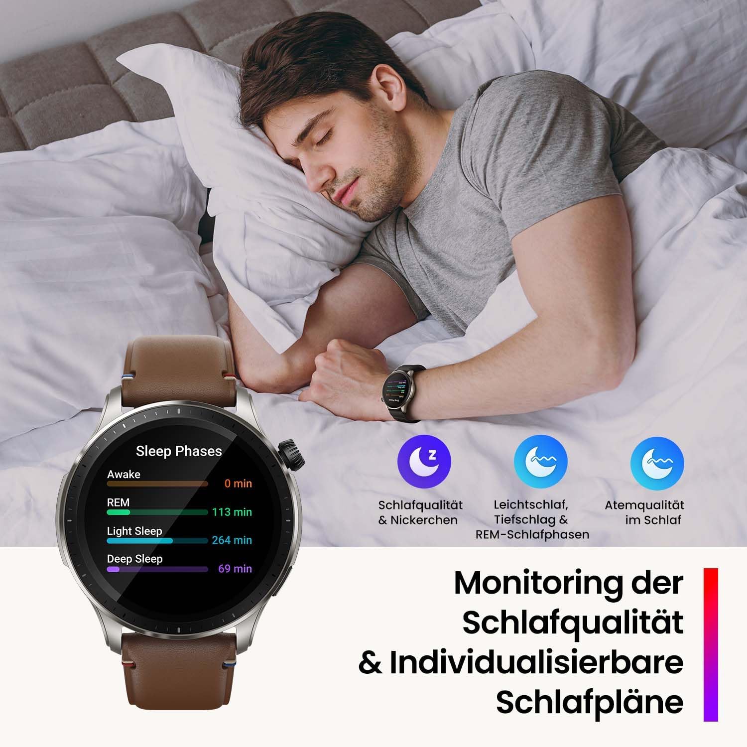 Thumbnail 6 de Amazfit GTR 4 Smartwatch mit Bluetooth-Telefonie, Musikspeicher und 1,43'' AMOLED-Display