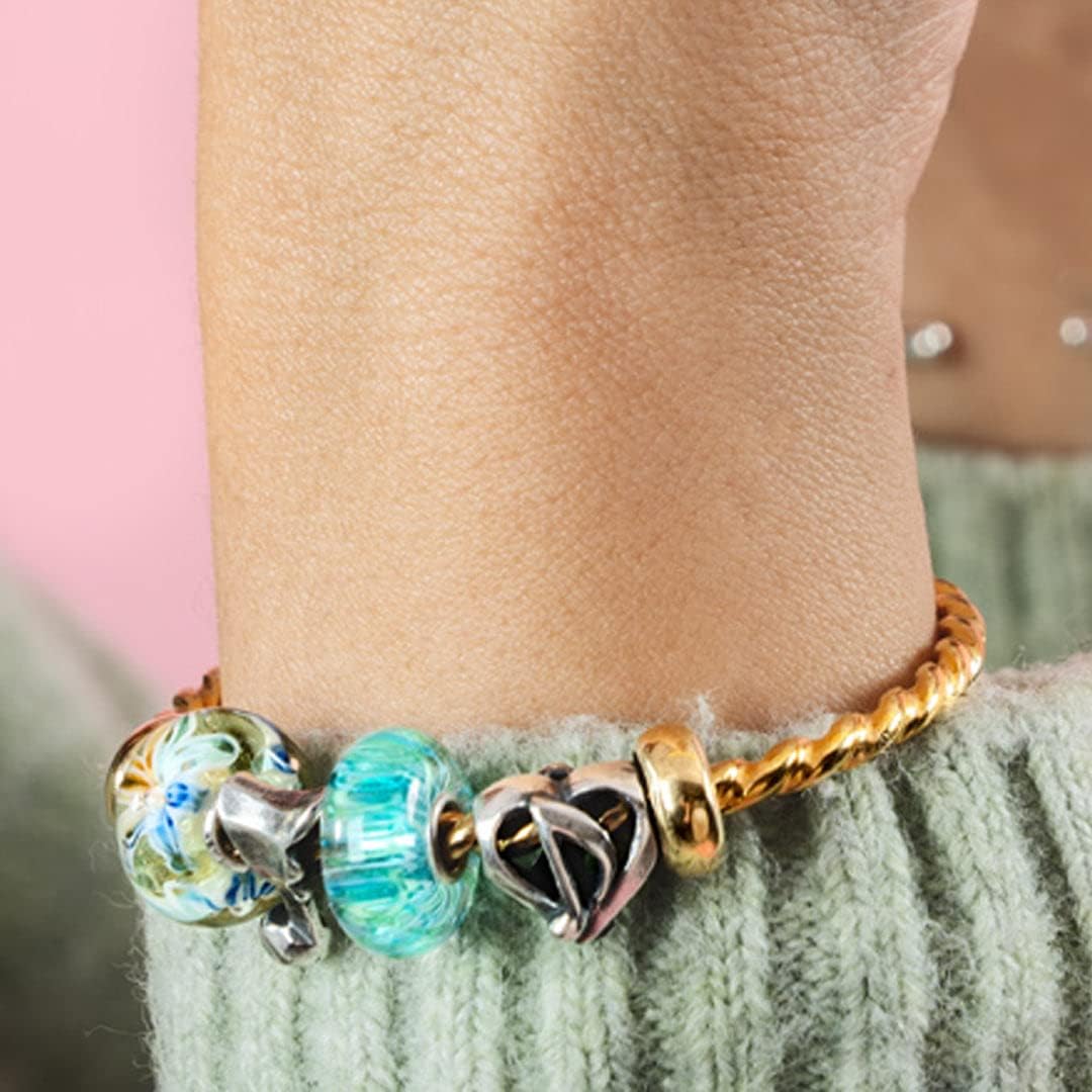 Detalle 2 de Trollbeads Palazzo del ghiaccio (TGLBE-20364) – Bead in vetro blu, misura unica