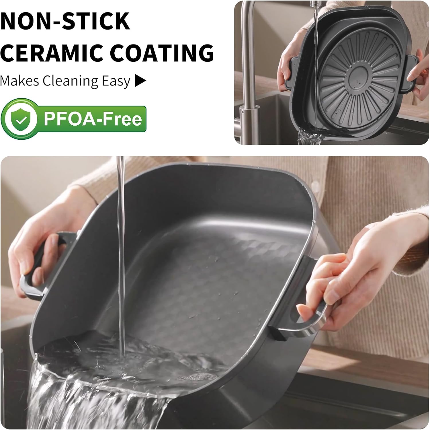Thumbnail 5 de 6-Quart Electric Skillet with Grill, 1600W
