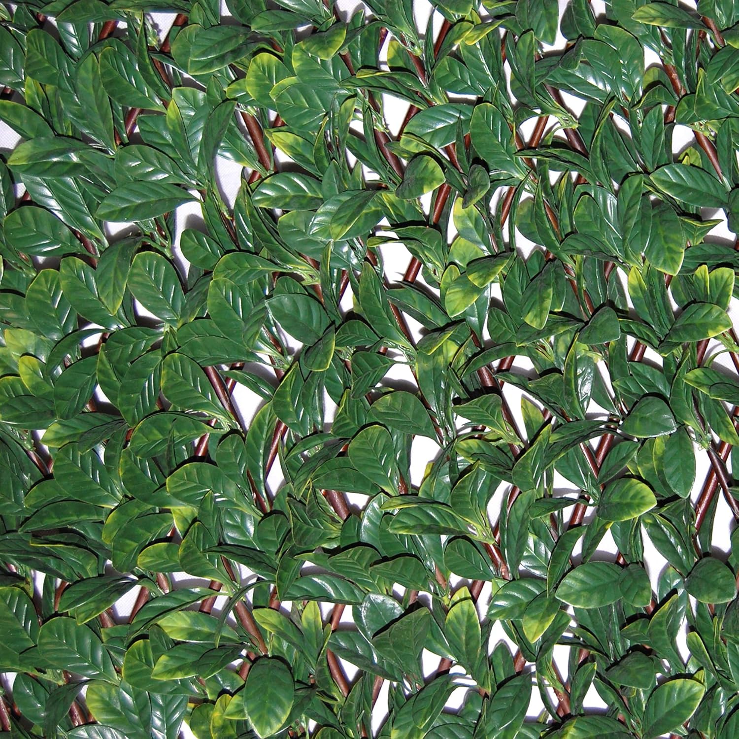 Thumbnail 1 de TENAX Siepe Artificiale con Foglie 3D su Traliccio Estensibile in Salice – 200 x 4 x 100 cm, Verde