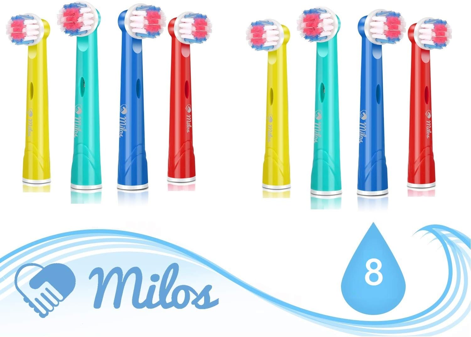 Detalle 2 de milos Oral-B Aufsteckbürsten Kinder 8 Stück