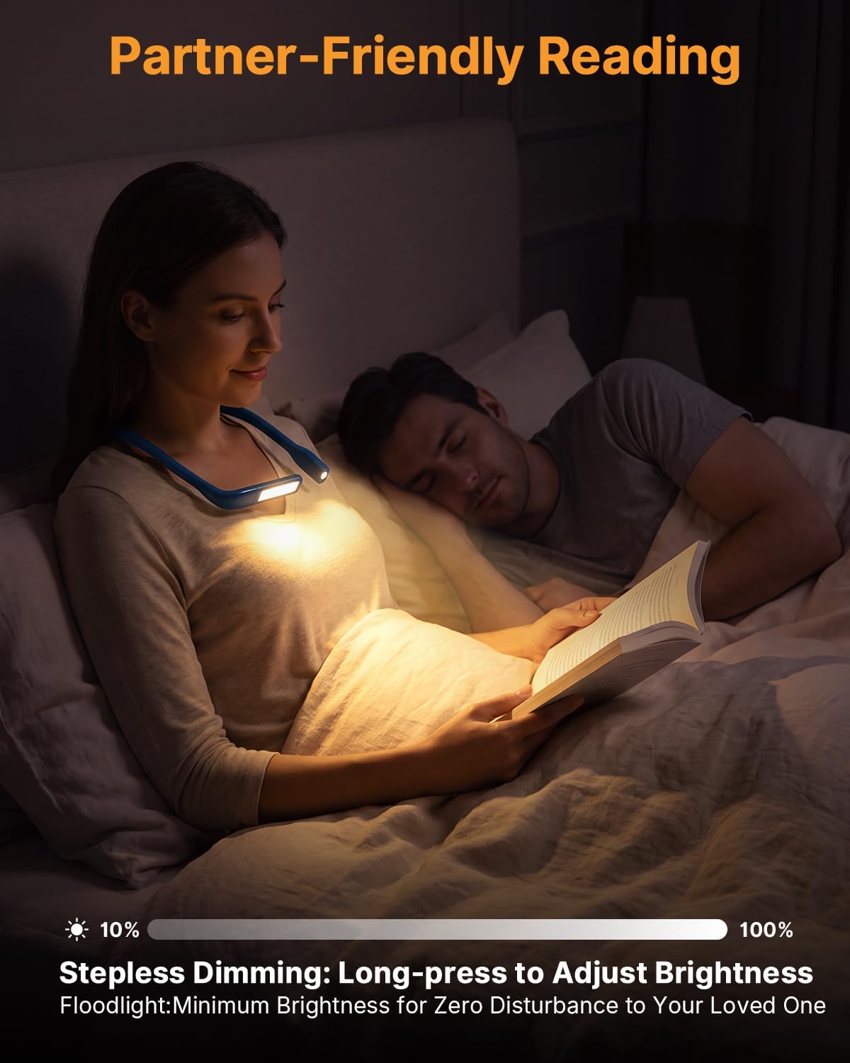 Thumbnail 3 de EastPin GH-9 Neck Reading Light with Dual Lamps and Adjustable Brightness