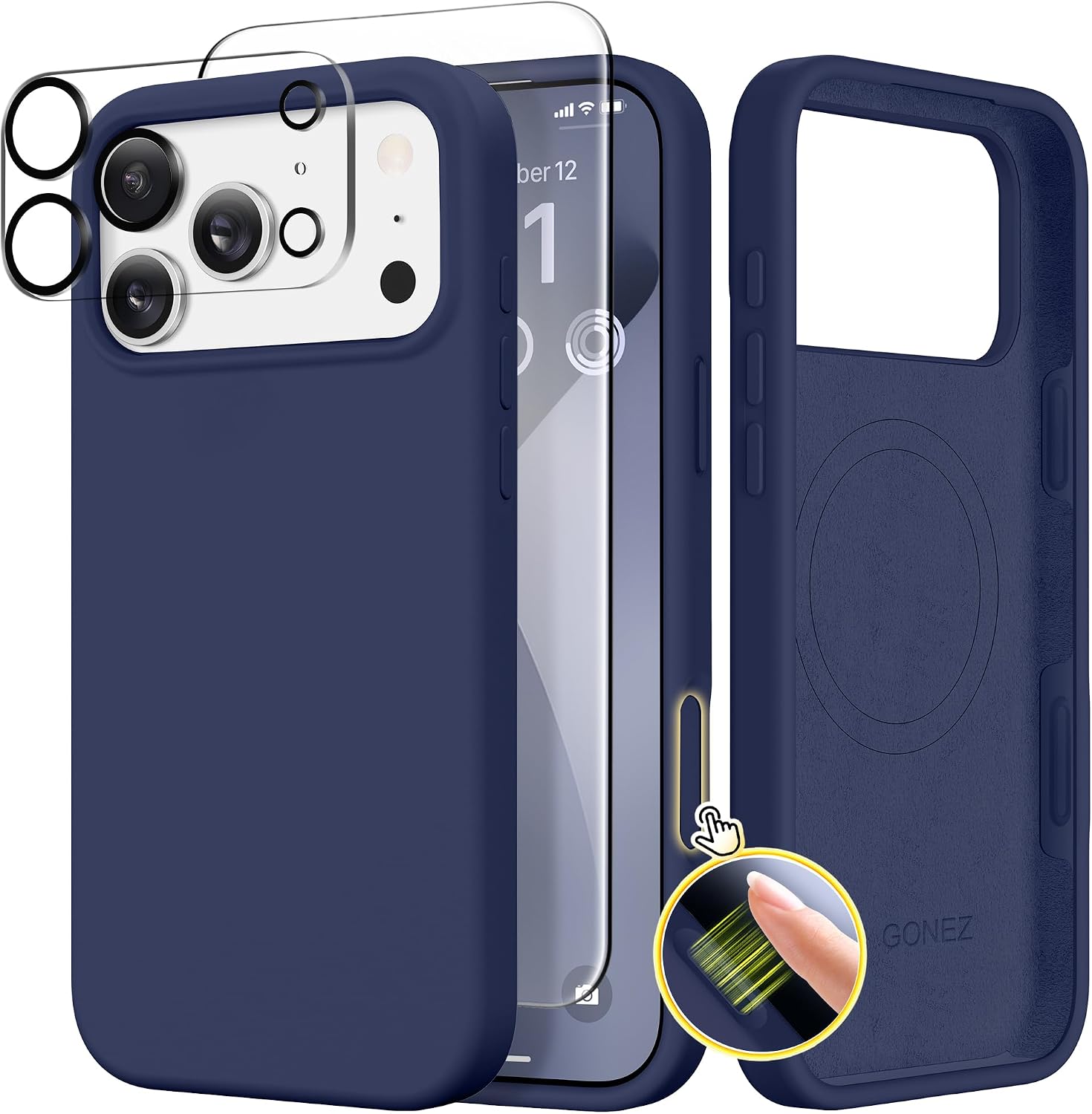 Detalle de GONEZ Magnetic iPhone 17 Pro Case 6.3-inch