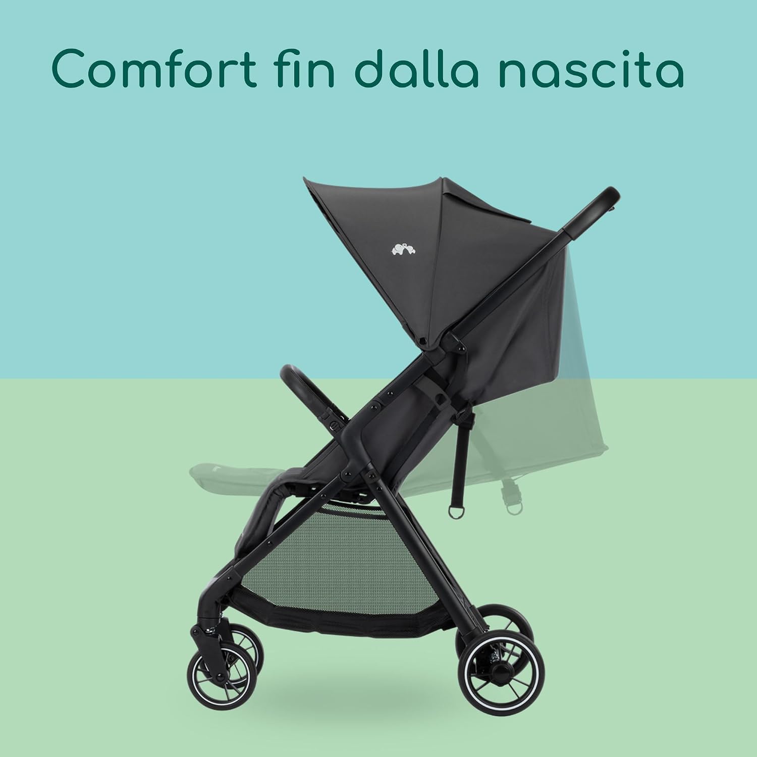Thumbnail 2 de Bebeconfort Azur Passeggino Compatto, 0-3 anni (fino a 15 kg) con chiusura automatica a una mano e schienale reclinabile