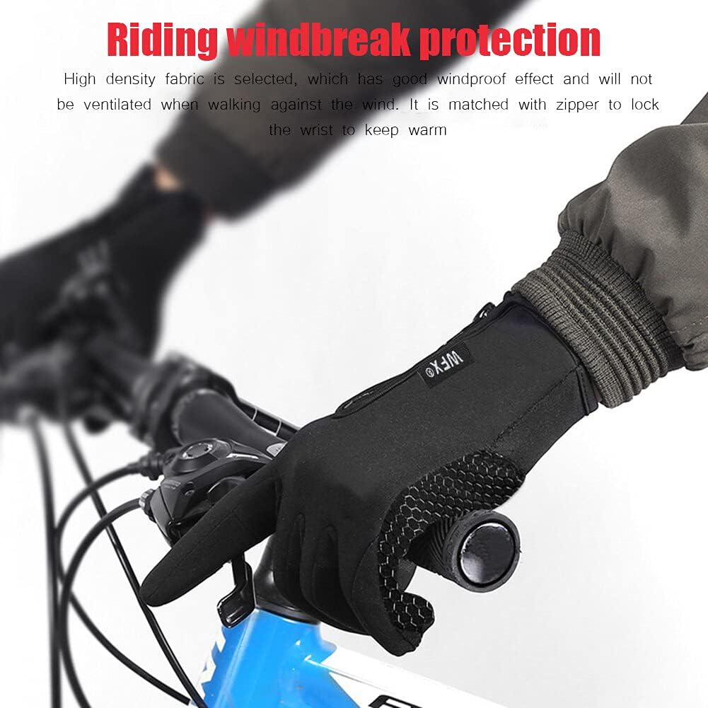 Detalle 2 de WFX Guantes de ciclismo táctiles térmicos para invierno