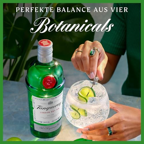 Detalle de Tanqueray London Dry Gin – aromatischer 4-fach destillierter Gin, 43,1% vol, 1000 ml
