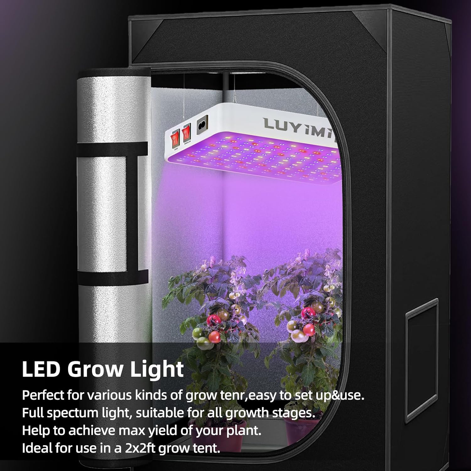 Thumbnail 3 de 1500W LED Grow Light 150W actual power 🌱