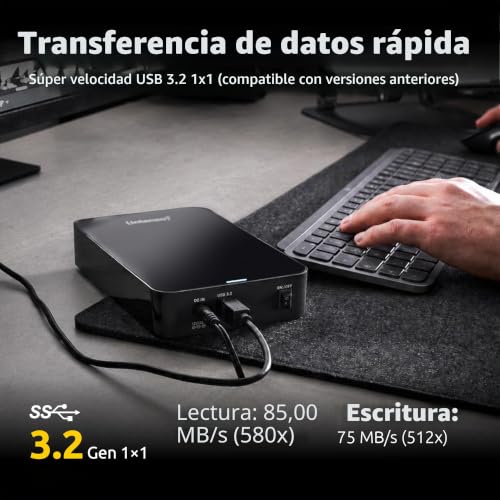 Thumbnail 4 de Intenso HDD Externo 6031516 8 TB 3,5" USB 3.0 Negro