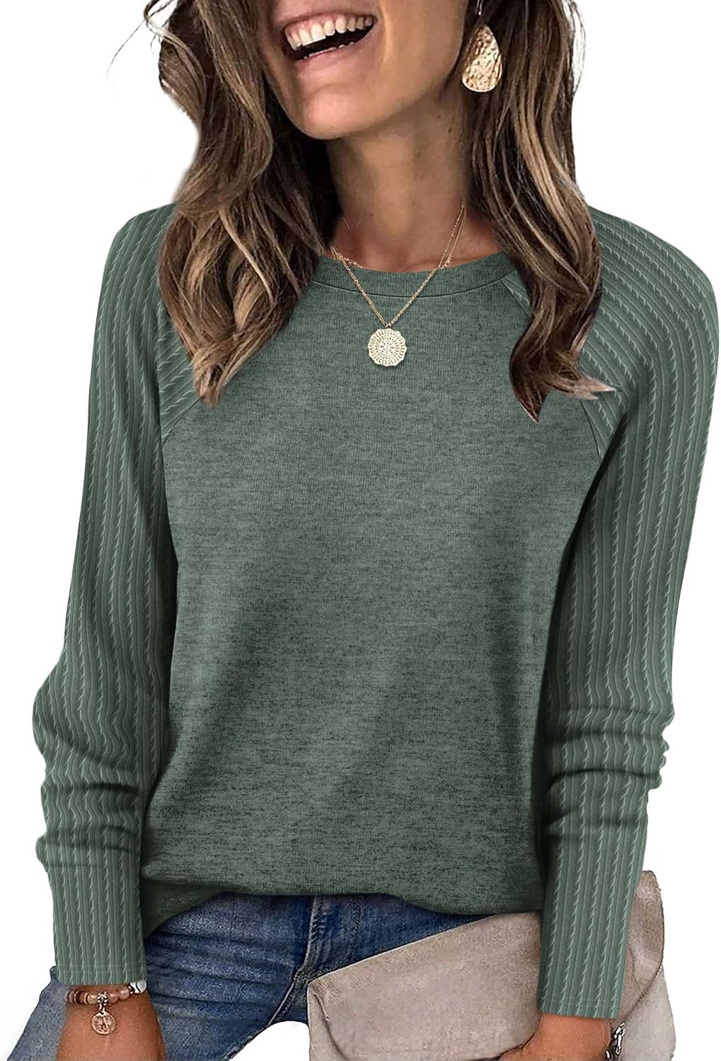 Detalle 2 de SAMPEEL Women's Tunic Sweatshirt, Polyester Blend