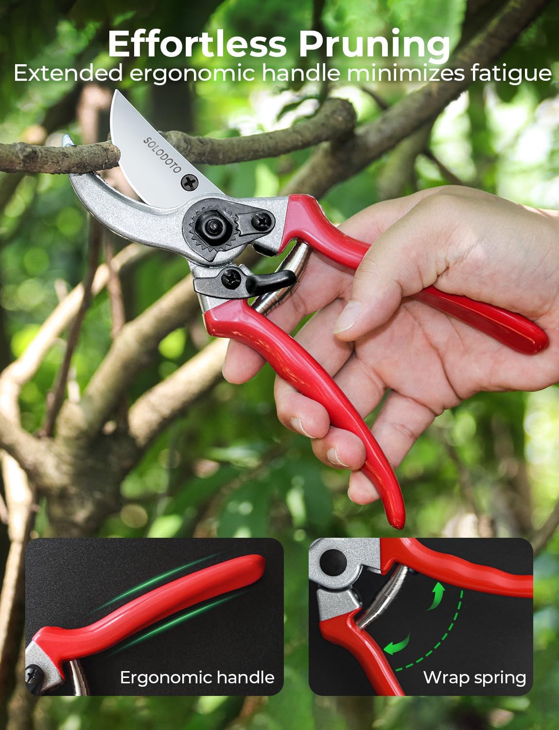 Thumbnail 5 de SOLODOTO Garden Secateurs 5/8