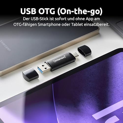 Detalle 2 de Intenso Flex Line 64 GB Dual USB-Stick mit USB-C & USB-A