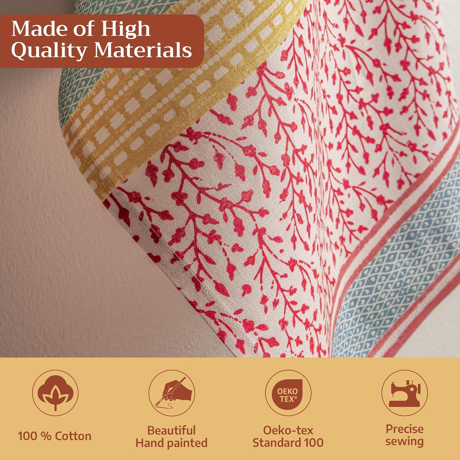 Detalle de Maison d'Hermine Kitchen Towels Set of 3